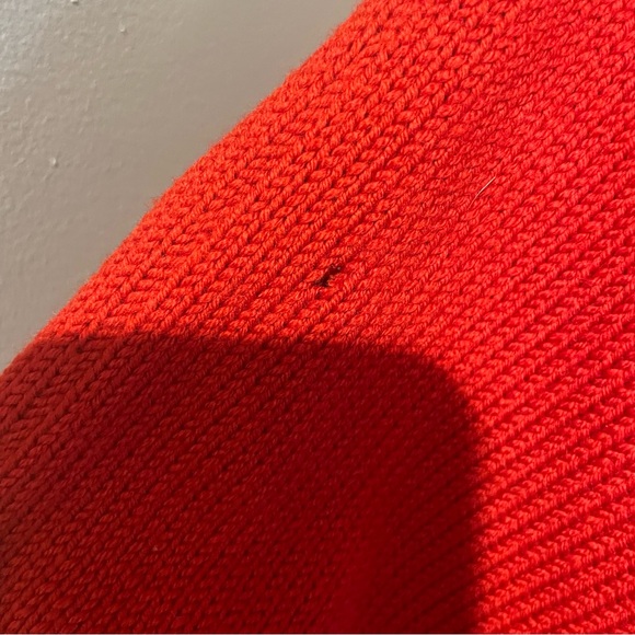 BARBARA WELLS STUDIO RED V NECK WOOL KNIT FITTED DRESS. S/small - Picture 6 of 9